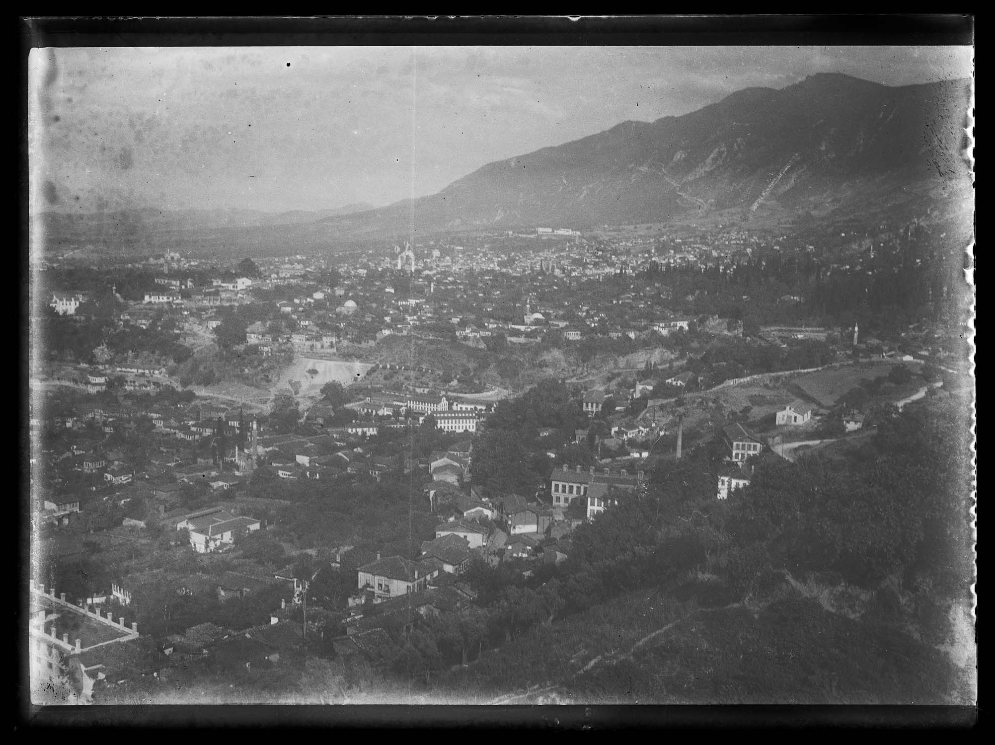 Vue d'ensemble de la ville, depuis une hauteur